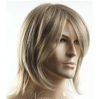 Top Grade Quality Man\'s short Blonde straight Synthetic hair wig Men\'s Best Choice free shipping