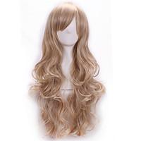 Top Quality Harajuku Curl Cosplay Synthetic Young Long Pad For Hair Wigs Stylish Lady Hairpiece