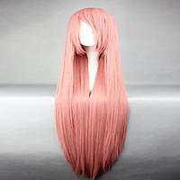 Top Grade Synthetic Vocaloid Luka Popular Smoke Pink Long Straight Cosplay Wig
