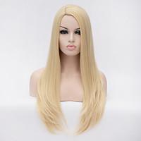 Top Quality Blonde Color Synthetic Long Straight Synthetic Wigs