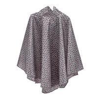 totes Fabric Poncho with Pocket Big Coral Leopard