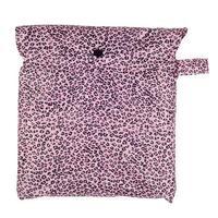 totes Fabric Poncho with Pocket Pink Leopard Print