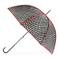 totes ladies elegant wavy check print walker umbrella