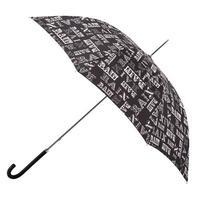 totes elegant walker rain text print umbrella