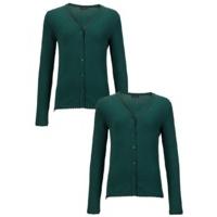Top Class Girls Pack Of Two Cotton Rich Cardigans