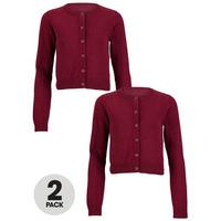 top class girls pack of two essential cotton cardigan