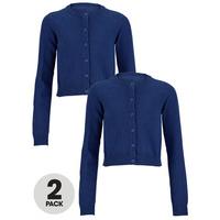 Top Class Girls Pack Of Two Essential Cotton Cardigan
