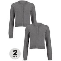 Top Class Girls Pack Of Two Essential Cotton Cardigan