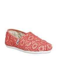 Toms Youth Classics CORAL CROCHET GLIMMER
