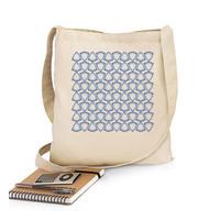 tote bag blue pattern