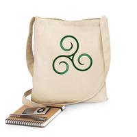 tote bag green triskel