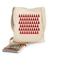 tote christmas trees red square