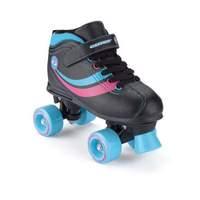 Toyrific Girl\'s Disco Retro Roller Skates - Black/Blue/Pink Size 11