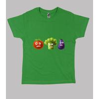 Tomato Broccoli and Eggplant Funny Cartoon Vegetables