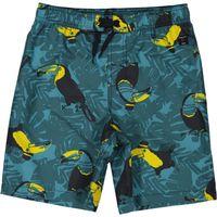 toucan print kids swimming shorts blue quality kids boys girls
