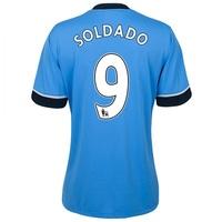 tottenham hotspur away shirt 201516 womens sky blue with soldado 9 pri ...