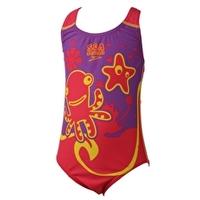 Tots Girls Seasquad Placement One Piece - Pink and Purple