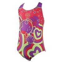 Tots Girls Seasquad Placement 1 Piece - Purple and Pink