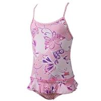 Tots Girls Paradise Beach Heavenly X Back Skirted Swimsuit - Pink