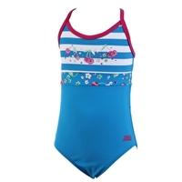 tots girls clarity flyback blue print and stripes