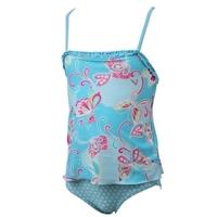 tots girls paradise beach swimdress light blue