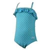 Tots Girls Fish Fun Tieback - Blue Dots