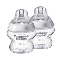 tommee tippee anti colic wide neck bottle 150ml with silicone teat 2 p ...
