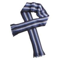 tom english blue multi stripe scarf 0 blue black