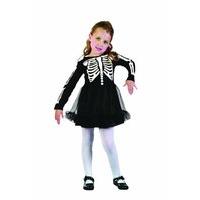 Toddlers Skeleton Girl Costume
