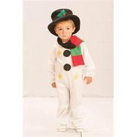 toddlers snowman costume with scarf