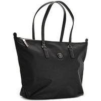 tommy hilfiger poppy tote womens shopper bag in black