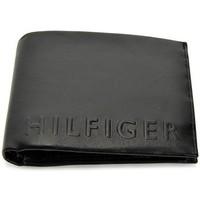 tommy hilfiger deboss cc and coin pocket womens purse wallet in black