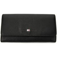 Tommy Hilfiger Basic Leather Large EW Wallet men\'s Purse wallet in Black