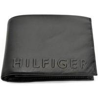 tommy hilfiger deboss cc flap and coin pocket mens purse wallet in bla ...