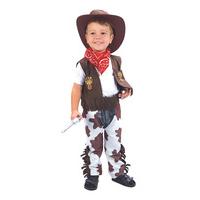 Toddler\'s Cowboy Costume With Bandana & Hat