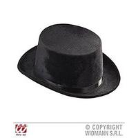 Top Velvet - Black Felt Top Hats Caps & Headwear For Fancy Dress Costumes