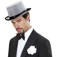 Top Velvet - Grey Felt Top Hats Caps & Headwear For Fancy Dress Costumes