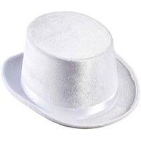 Top Velvet - White Felt Top Hats Caps & Headwear For Fancy Dress Costumes