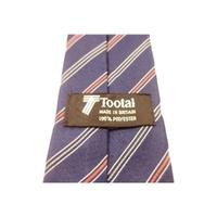 Tootal Designer Tie Navy With Red & White Stripe
