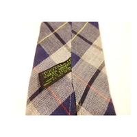 Tootal Designer Tie Blue Check With Red & Yellow Stripe