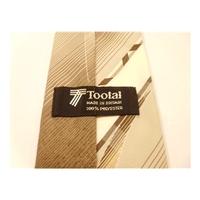 tootal designer tie tonal brown with abstract design