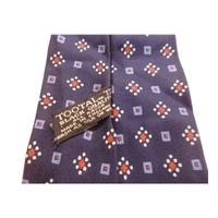 Tootal Designer Tie Navy with Small Red & Pale Blue Detail