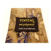 Tootal Designer Tie Gold & Blue Floral Design