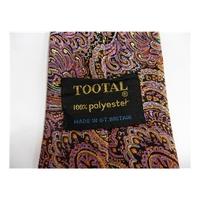 tootal designer tie multi coloured paisley