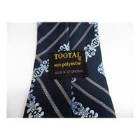 Tootal Designer Tie Navy With Pale Blue Design
