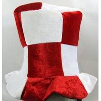 Top Hat With Tails & Bells Red & White