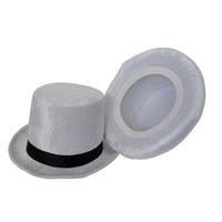 Top Hat Velvet White One Size Fits All