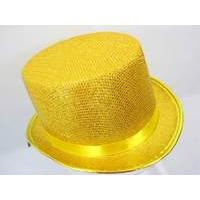 Top Hat Metalic Gold 59cm