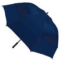 totes Auto Open Windproof Double Canopy Umbrella Navy