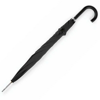 totes manual black plastic umbrella black